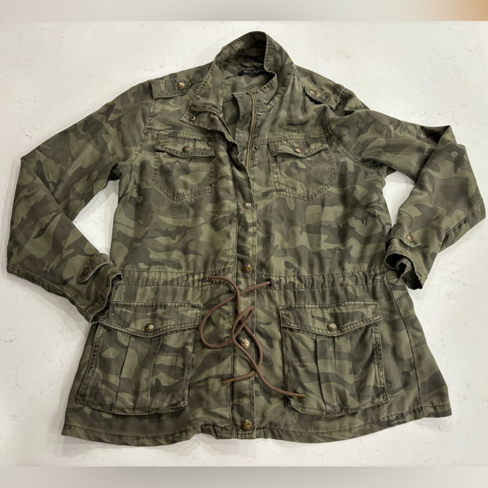 Max Jeans Tencel Camo Military Jacket